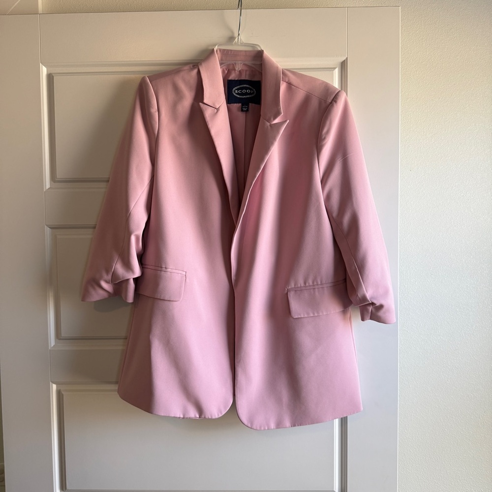SCOOP Scuba Knit Open Blazer